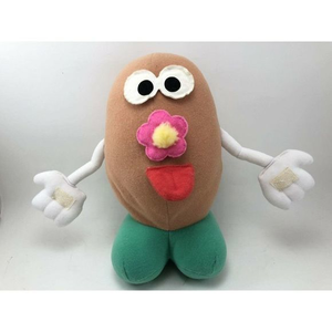 Vintage Playskool Mr. Potato Head Plush‎ 1991 Hook And Loop Hands Eyes Tongue